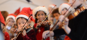 Julekoncert - med suzukivioliner og fløjter